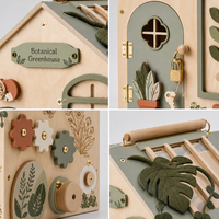 Jouets Montessori en bois sur le thème de la nature, maison d'activités en bois personnalisée pour les enfants, jeux en famille, éducation précoce, exploration cognitive
