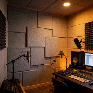 Panneaux acoustiques insonorisants QIANQIAO écologiques en feutre PET haute densité 30*30cm pour studio et théâtre - Product Image 1