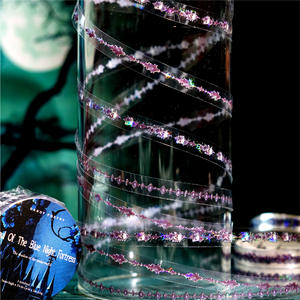 Juego de <span class=keywords><strong>3</strong></span> rollos de cintas PET Underworld Night Shadow Series Dark Theme Handbook Material Loop Stickers - Product Image 2