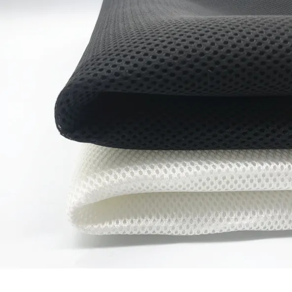 Özel geri dönüşümlü 3D örme Spacer kuş hava 100% Polyester elyaf yatak kuşgözü örgü kumaş için ofis koltuğu araba koltuğu ayakkabı
