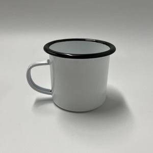 Oem cắm trại ngoài trời dã ngoại tùy chỉnh in màu Pantone màu Cam MEN tin cốc cà phê enamelware Mug - Product Image 4