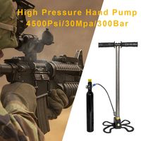 Pompe manuelle haute pression TUXING, meilleur prix, trois étages, acier inoxydable, 4500 Psi, 30 Mpa, PCP, blanche, avec filtre anti-humidité