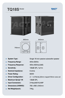 Système audio professionnel à ligne acoustique passive avec un seul haut-parleur de 12 pouces pour les projets scéniques et d'église
