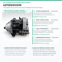 Moteur hydraulique enfichable A6VE65HZ3, moteur à pistons à axe courbé haute pression pour treuil de levage
