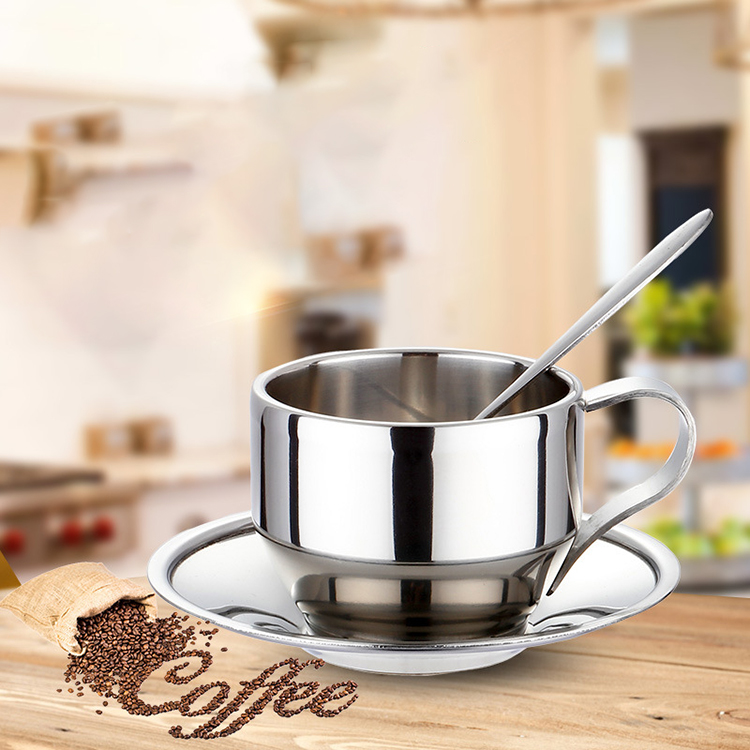 Set di tazze in acciaio inox riciclato da 80ml - DUO