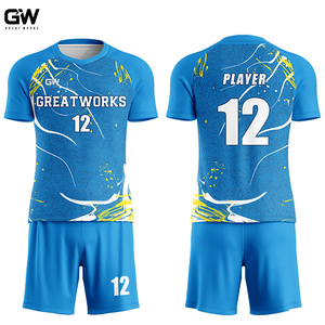 Maillot de football personnalisé, impression par sublimation, uniforme d'équipe personnalisé, haut pour homme, boutonné, respirant, séchage rapide, vêtements de sport - Product Image 5