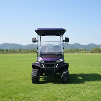 Voiturette de golf électrique 4 places pour adultes, homologuée pour la route, avec pare-brise pliable, prix compétitif et personnalisable pour les terrains de golf