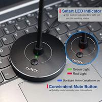 Microphone de bureau USB G009-ENC, micro cardioïde, fonction de réduction du bruit, mini-micro portable, conférence sur PC, enseignement en ligne