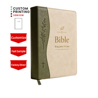 Fabricant direct de couvertures de Bible personnalisées en cuir PU de haute qualité avec service d'impression, OEM sur mesure en gros
