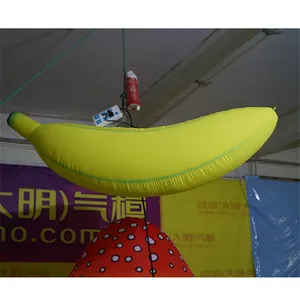 Gigante gonfiabile modello di banana frutta palloncino per appendere la decorazione