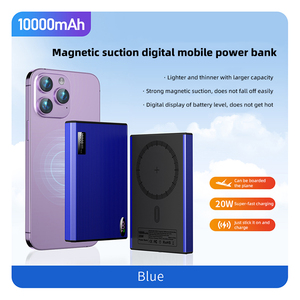 พาวเวอร์แบงค์แม่เหล็กไร้สายแบบพกพา ความจุ 10000mAh กำลังไฟ 20W บางเฉียบ 13.5 มม. สำหรับกิจกรรมกลางแจ้ง - Product Image 2