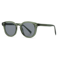 Lunettes de soleil polarisées rétro en gros Tr90 UV400 2026 Lunettes de soleil de qualité supérieure pour hommes Lunettes de soleil rondes
