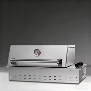 <span class=keywords><strong>Parrilla</strong></span> moderna de acero inoxidable para barbacoa de gas y carbón, asador <span class=keywords><strong>americano</strong></span> integrado para patio al aire libre y jardines de villas - Product Image 1