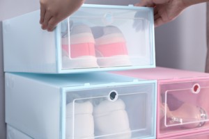 Factory Wholesale Modern <strong>Shoe</strong> Cabinet Home Decor <strong>Racks</strong> <strong>Small</strong> Clear <strong>Shoes</strong> Containers Plastic Storage Box - Product Image 5