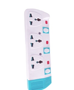 Multi hembra cable de extensión de color blanco 3 extensión <span class=keywords><strong>soc</strong></span> - Product Image 2