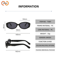 Lunettes de soleil ovales TWOOO T1801 avec logo personnalisé, verres marron, protection UV400 haut de gamme, nouvelles lunettes de vacances, vente en gros