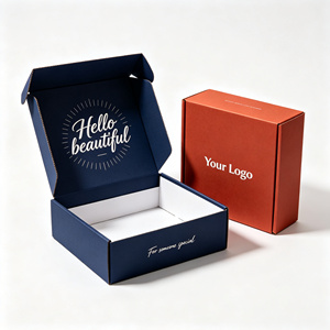 Scatola in Cartone Ondulato Kraft Riciclabile per Ordini Online, Spedizioni Postali e Protezione <span class=keywords><strong>di</strong></span> Prodotti Gourmet - Product Image 1