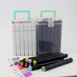 Juego de Marcadores Permanentes de Doble Punta de 48 Colores, Marcador de Alcohol de Doble Cara, Punta Ancha y Fina, para Dibujar, <span class=keywords><strong>Manga</strong></span>, Arte y Manualidades - Product Image 4