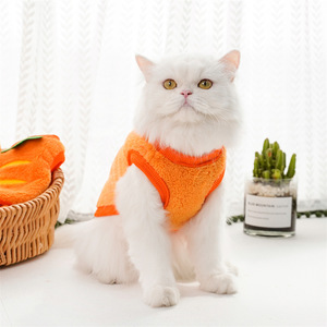 Chaleco para Mascotas Carrot, Forro Polar Coral, Ropa Cálida y Linda para Perros y Gatos, Ropa de Invierno - Product Image 4