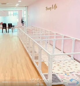 Enclos de jeu pour animaux de compagnie d'intérieur, cage, entièrement transparente, en acrylique, motif solide, accessoire en plastique, système à puce unique pour petits oiseaux - Product Image 3