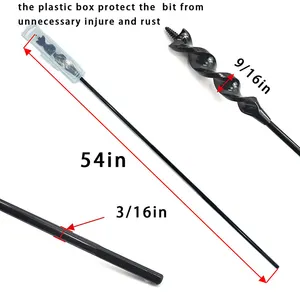 Flexible Installer Drill Bit Fish Auger Bit For Pulling Wire Through Tight Spaces