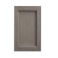 Puerta de Gabinete Moderna con Marco de Madera Sólida, Lista para Pintar, para Cocina, Baño, Hospital y Armario Modular