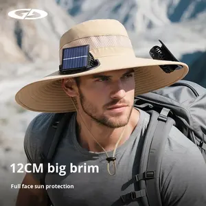 Chapeau solaire d'été pour hommes pour les activités de plein air Chapeau de pêche respirant à écran solaire pour l'alpinisme, la randonnée et les voyages - Product Image 1