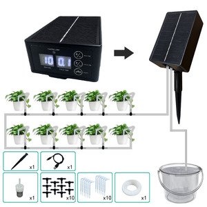 Solar Powered Automatic Drip Irrigation System For Balcony Pots 10000Ml Capacity Smart Timer Outdoor Use - Product Image 5