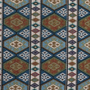 Tessuto Jacquard in Stile Etnico Bohémien, Poliestere e Cotone, Broccato Tessuto a Peso Medio 330gsm, <span class=keywords><strong>Disegni</strong></span> Personalizzati, Filato Tinto per la Casa - Product Image 6