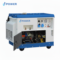 Générateur diesel silencieux triphasé 5 kVA avec démarrage automatique et démarrage à distance ATS, alimentation de secours fiable pour la maison