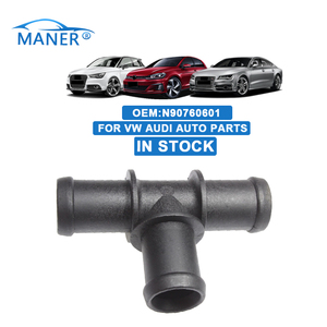 Conector <span class=keywords><strong>de</strong></span> Manguera <span class=keywords><strong>de</strong></span> Agua Refrigerante del Sistema <span class=keywords><strong>de</strong></span> Refrigeración del Motor MANER N90760601 para Audi VW - Product Image 1