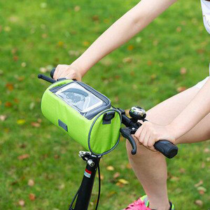 Sac de guidon de vélo, étanche, avec écran tactile, vert, pour le rangement en extérieur, accessoire de vélo de montagne - Product Image 3