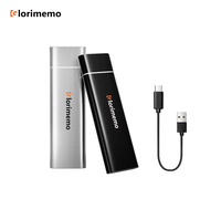 Pasokan Pabrik Baru SSD Portabel Ringkas 128GB-2TB USB 3.2 Gen2 Tipe-C Paduan Aluminium Daya Rendah Tahan Guncangan PSSD