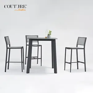 Mesa de comedor rectangular de alta costura, conjunto de muebles para interior y exterior, barril de vino y cerveza, mesa de Bar