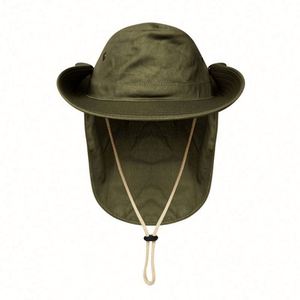 Chapeau de pêche en gros pour l'extérieur avec protection solaire pour le cou, chapeau de safari à large bord pour hommes, chapeau bob de randonnée avec cordon - Product Image 4