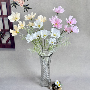 Arrangement floral artificiel Queyiyi, fleurs en soie multi-têtes, style persan, décoration intérieure, accessoires de mariage, aspect réaliste - Product Image 3