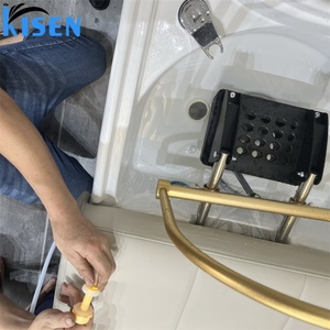 Kisen Shadow Modern Hair Salon - Sillón de Lavado de Cabello con Masaje y Lavabo Integrado para Salón de Belleza - Product Image 5