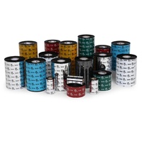 Cinta de Cera para Impresora de Etiquetas Zebra, Personalizada de Fábrica, Color Negro, 110x300m, Cinta de Transferencia Térmica para Códigos de Barras
