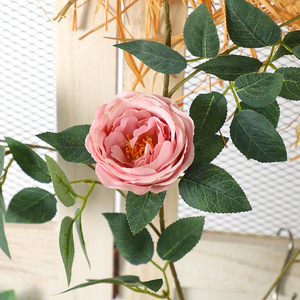 Guirnaldas de Peonías Artificiales, Flores de Plástico Rosadas, Decoración de Interiores para Bodas, Guirnalda Colgante para Techo y Pared - Product Image 3