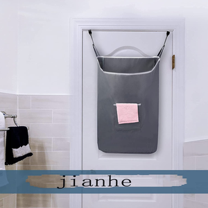 Sac de rangement pliable pour <span class=keywords><strong>linge</strong></span> en tissu Oxford lavable et réutilisable avec couvercle, vente directe d'usine, résistant à l'usure, accessoires pour porte arrière - Product Image 5