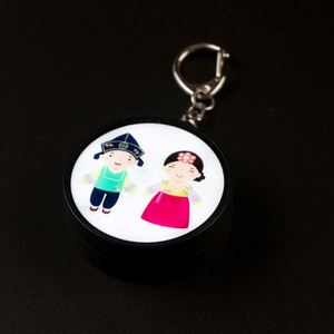 Mini Plastic LED Keychain Personalized Flashing <b>Key</b> <b>Ring</b>-Customizable Promotional Gift for Carabiners & Keychains - Product Image 3