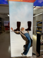 Boîtes lumineuses publicitaires portables grand format, murs de toile tendue modulaires en aluminium pour expositions