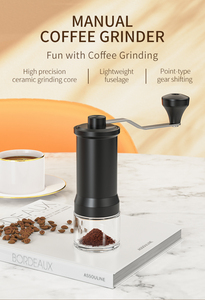 Venta al por mayor <span class=keywords><strong>Happyway</strong></span> MM003 Herramientas de café ecológicas estilo americano, portátiles, de acero inoxidable con muela de cerámica, manuales - Product Image 5