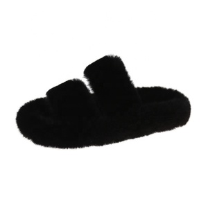 Pantuflas <span class=keywords><strong>de</strong></span> Felpa para <span class=keywords><strong>Mujer</strong></span>, Nuevas Pantuflas <span class=keywords><strong>de</strong></span> Piel para el Hogar, Pantuflas <span class=keywords><strong>de</strong></span> Pelo para <span class=keywords><strong>Mujer</strong></span> <span class=keywords><strong>2022</strong></span> - Product Image 4