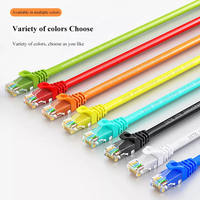 Kabel Patch Fiber Optik UTP Berpelindung Kinerja Tinggi dengan Jaket LSZH, Kompatibel Cat5e/Cat6, Konektor RJ45 Tembaga Bebas Oksigen