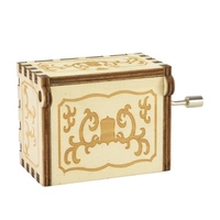 TAPION - Caja de Música Pequeña Personalizada al por Mayor - Mini Caja de Regalo Negra con Manivela, Grabable, Coleccionable para Fans de Dragon Ball