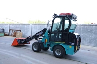 TL09 Mini Teleskoplader 2100kg Betriebsgewicht 1000kg Nennlast 0,3cbm Schaufel Kubota-Motor Kompakter Radlader