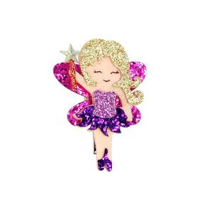 Nouvelle pince à cheveux en tissu de princesse de dessin animé coréen, barrette latérale pour bébé, accessoire de fête sirène - Product Image 4