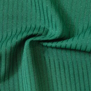 Hot Selling 260gsm Knit Polyesterspandex Rib Stretch Crepe Fabric For Fashion Wear