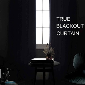 Bindi Full Blackout Modern Bead Rope <strong>Window</strong> Curtains Faux Linen Look Thermal Coating Insulated Grommet Drapes Fabric <strong>Panels</strong> - Product Image 2